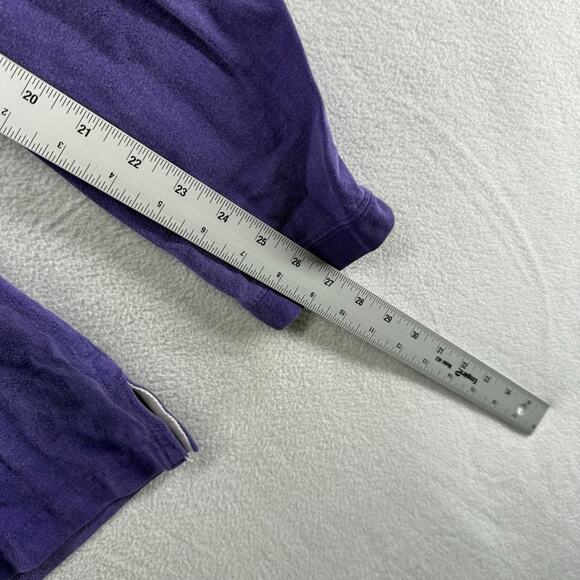 vintage Kansas State Rugby Shirt Men's Medium Purple Faded Spellout Logo 90s - Picture 7 of 10